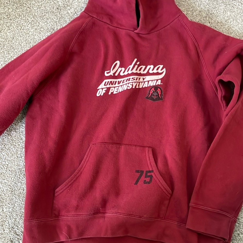 Indiana University of Pennsylvania (IUP) women’s hoodie. Size large.